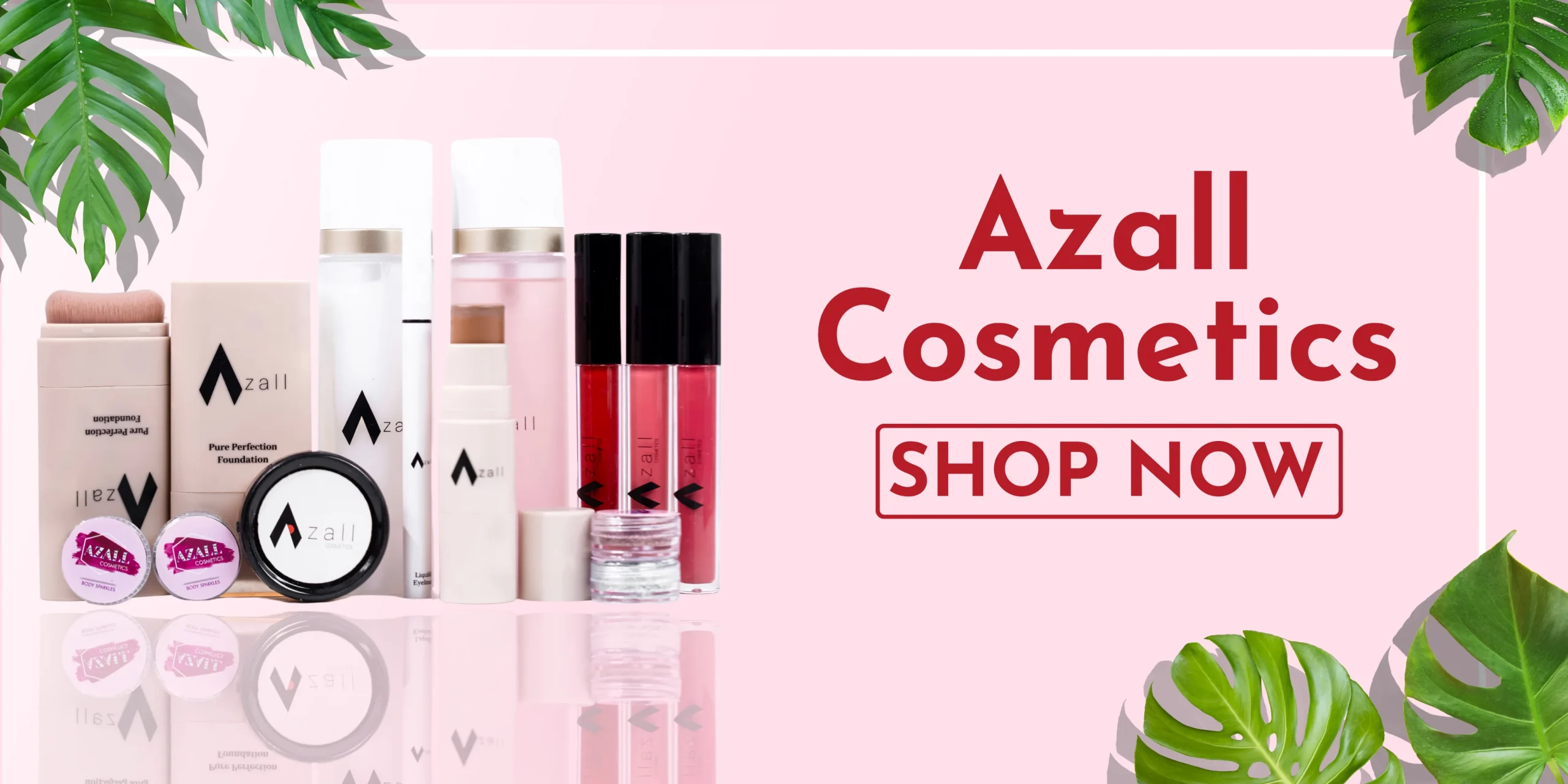 Pastel White Feminine Cosmetics Banner (2)